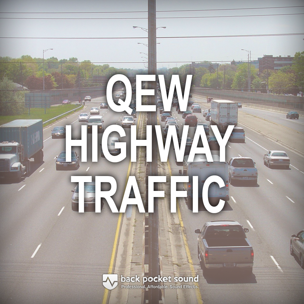 BPS QEW Highway Traffic - Cars Passing HD Sound Effect
